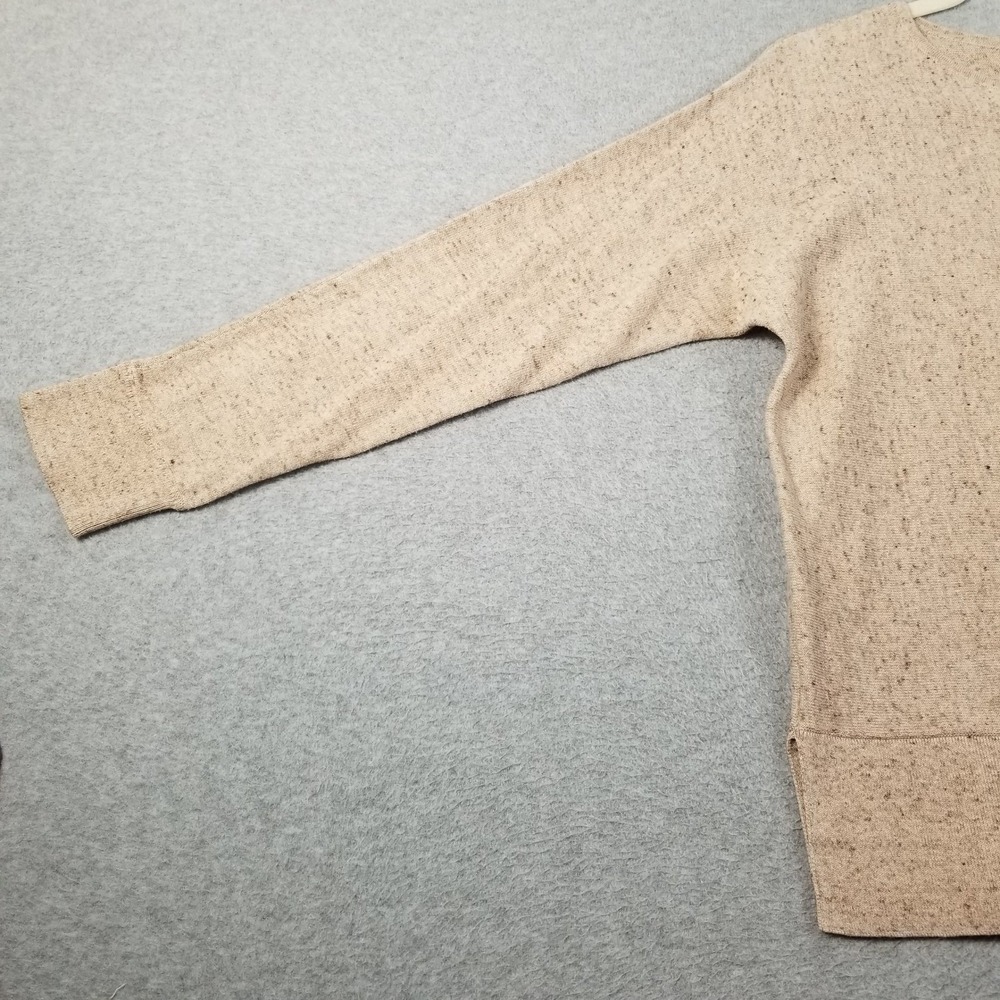 Banana Republic Sweater Women's S‎ Small Beige Speckled Knit Crewneck Pullover - Picture 3 of 15